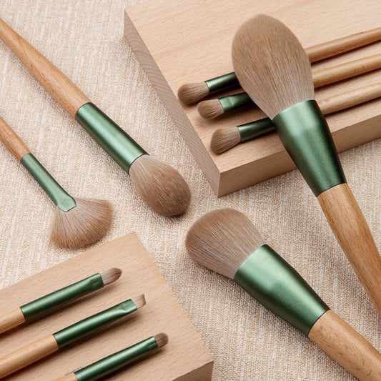 10 Loose Powder Makeup Brushes Set